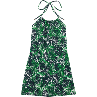 Mujer Autros Estampado - Vestido anudado alrededor del cuello con estampado Madrague, Blanco front Mujer Autros Estampado - Vestido anudado alrededor del cuello con estampado Madrague, Blanco front