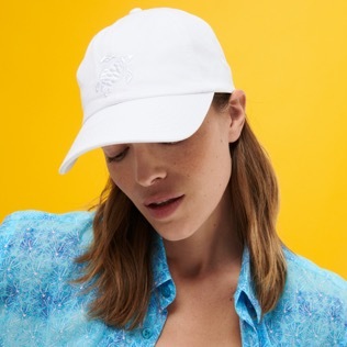 Others Solid - Unisex Cap Solid, White front worn view