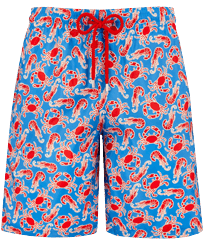 Men Long Swimwear Ultra-light and Packable Crabs & Shrimps Earthenware vista frontal