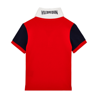 Chicos Camisa de polo Liso - Polo en piqué de algodón multicolor para niño, Azul marino back Chicos Camisa de polo Liso - Polo en piqué de algodón multicolor para niño, Azul marino back