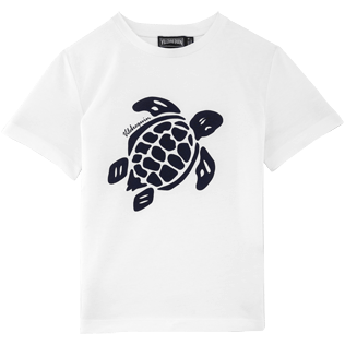 Niños Autros Estampado - Camiseta lisa de cuello redondo, Blanco front Niños Autros Estampado - Camiseta lisa de cuello redondo, Blanco front