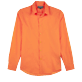 Autros Liso - Camisa en gasa de algodón de color liso unisex, Albaricoque front Autros Liso - Camisa en gasa de algodón de color liso unisex, Albaricoque front