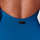 女款 One piece 纯色 - 女士纯色露背连体泳衣, Scuba blue 细节视图1