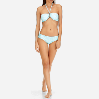 Mujer Bottoms Estampado - Braguitas de bikini con estampado Hypnotic Turtles para mujer, Laguna frontworn Mujer Bottoms Estampado - Braguitas de bikini con estampado Hypnotic Turtles para mujer, Laguna frontworn