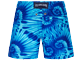 Jungen Klassische Bedruckt - Nautilius Tie &amp; Dye Badeshorts für Jungen, Aquamarin blau Rückansicht