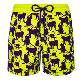 Homme Classique Moorea Imprimé - Maillot de bain Homme Happy Monkey Flocké, Chartreuse front Homme Classique Moorea Imprimé - Maillot de bain Homme Happy Monkey Flocké, Chartreuse front