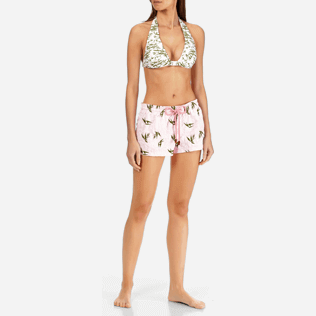 Femme Shortys Brodé - Shorty Femme Broderie Bamboo Song, Pivoine frontworn Femme Shortys Brodé - Shorty Femme Broderie Bamboo Song, Pivoine frontworn