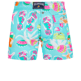 Photo de Garçons AUTRES Imprimé - Maillot de bain garçon 1982 Jeux De Plage, Lagon vue de dos Photo de Garçons AUTRES Imprimé - Maillot de bain garçon 1982 Jeux De Plage, Lagon vue de dos