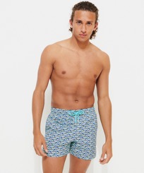 Men Others Printed - Men Stretch Swimwear Marbella, Lagoon front worn view