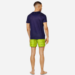 Homme AUTRES Uni - T-Shirt Col rond en Jersey de Lin Homme Uni, Bleu nuit backworn Homme AUTRES Uni - T-Shirt Col rond en Jersey de Lin Homme Uni, Bleu nuit backworn