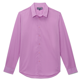 Altri Unita - Camicia unisex in voile di cotone tinta unita, Pink berries front Altri Unita - Camicia unisex in voile di cotone tinta unita, Pink berries front