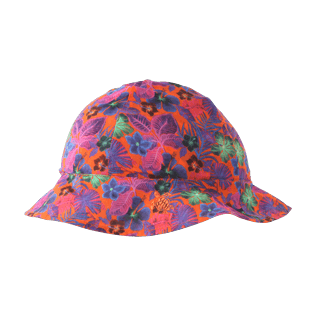 Autros Estampado - Gorra de gasa de algodón con estampado Porto Rico para niños, Nasturtium front Autros Estampado - Gorra de gasa de algodón con estampado Porto Rico para niños, Nasturtium front