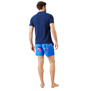 Herren Andere Uni - Solid Polohemd aus Baumwolle für Herren, Marineblau backworn Herren Andere Uni - Solid Polohemd aus Baumwolle für Herren, Marineblau backworn