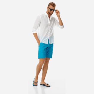 Hombre Autros Liso - Bermudas de corte recto en tejido de bañador de color liso para hombre, Seychelles supp2 Hombre Autros Liso - Bermudas de corte recto en tejido de bañador de color liso para hombre, Seychelles supp2