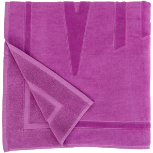 Others Solid - Beach Towel in terry cloth Solid Jacquard, Orchid back Others Solid - Beach Towel in terry cloth Solid Jacquard, Orchid back