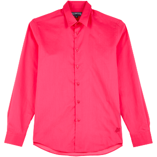 foto di Altri Unita - Camicia unisex in voile di cotone tinta unita, Shocking pink vista frontale foto di Altri Unita - Camicia unisex in voile di cotone tinta unita, Shocking pink vista frontale