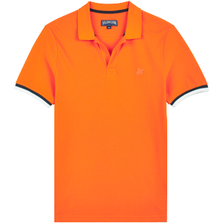 Photo de Homme AUTRES Uni - Polo en Piqué de Coton homme uni, Abricot vue de face Photo de Homme AUTRES Uni - Polo en Piqué de Coton homme uni, Abricot vue de face
