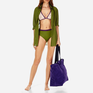 Mujer Cintura alta Estampado - Braguitas de bikini reversibles de talle alto para mujer, Nude supp5 Mujer Cintura alta Estampado - Braguitas de bikini reversibles de talle alto para mujer, Nude supp5