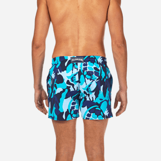 Hombres Corte Clásico Estampado - Bañador Superflex con estampado Camouflage Turtles, Celeste supp2 Hombres Corte Clásico Estampado - Bañador Superflex con estampado Camouflage Turtles, Celeste supp2