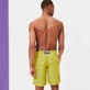 Men Long classic Printed - Men Swim Trunks 2020 Long Micro Ronde Des Tortues Waves, Lemon back worn view
