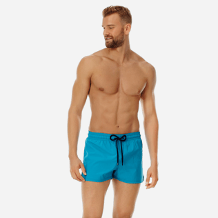 Men Short classic Solid - Men short and fitted stretch swimtrunks solid, Seychelles frontworn Men Short classic Solid - Men short and fitted stretch swimtrunks solid, Seychelles frontworn