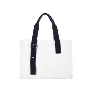 Others Solid - Small Solid Cotton beach bag, White back Others Solid - Small Solid Cotton beach bag, White back