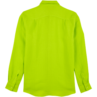 Men Others Solid - Men Linen Shirt Solid, Lemongrass back Men Others Solid - Men Linen Shirt Solid, Lemongrass back