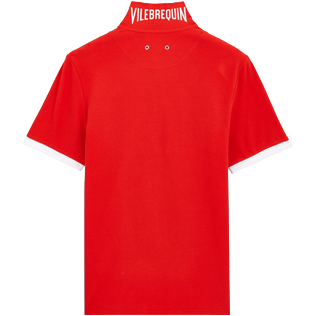 Men Others Solid - Men Cotton Polo Shirt Solid, Medicis red back Men Others Solid - Men Cotton Polo Shirt Solid, Medicis red back
