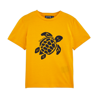 Boys Others Printed - Turtles Tee Shirt, Turmeric front Boys Others Printed - Turtles Tee Shirt, Turmeric front