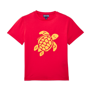 Jungen Andere Uni - Solid T-Shirt aus Baumwolljersey für Jungen, Red polish front Jungen Andere Uni - Solid T-Shirt aus Baumwolljersey für Jungen, Red polish front