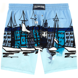 Hombre Corte Clásico Estampado - Bañador con estampado Le Port, Bleu givre back Hombre Corte Clásico Estampado - Bañador con estampado Le Port, Bleu givre back