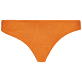Women Classic brief Solid - Women Bikini Bottom Midi Brief Plumes Jacquard, Terracotta front view
