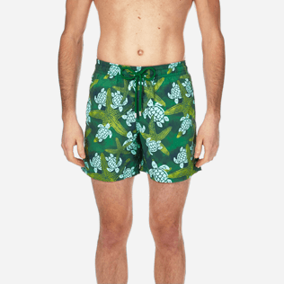 Men Classic / Moorea Printed - Men Swimtrunks Starlettes & Turtles Vintage, Malachite green supp1 Men Classic / Moorea Printed - Men Swimtrunks Starlettes & Turtles Vintage, Malachite green supp1