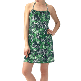 Mujer Autros Estampado - Vestido anudado alrededor del cuello con estampado Madrague, Blanco frontworn Mujer Autros Estampado - Vestido anudado alrededor del cuello con estampado Madrague, Blanco frontworn
