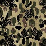 Herren Klassische Bedruckt - Camouflage Badehose für Herren - Vilebrequin x Camouflage, Schwarz drucken
