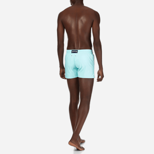 Hombre Short Clásico Liso - Bañador corto, ajustado y elástico liso para hombre, Laguna backworn Hombre Short Clásico Liso - Bañador corto, ajustado y elástico liso para hombre, Laguna backworn