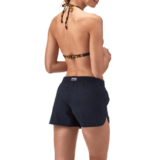 Mujer Shorty Liso - Short liso, Azul marino backworn Mujer Shorty Liso - Short liso, Azul marino backworn