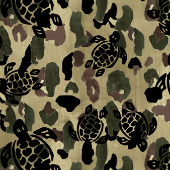 Camouflage Badehose für Herren - Vilebrequin x Camouflage, Schwarz drucken