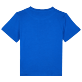 Niños Autros Estampado - Camiseta de algodón orgánico con estampado Tortue Multicolore para niño, Mar azul vista trasera