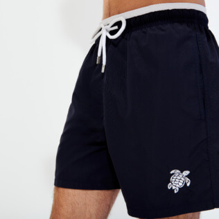 Men Classic Solid - Men Swim Trunks Bicolor Solid, Navy supp3 Men Classic Solid - Men Swim Trunks Bicolor Solid, Navy supp3
