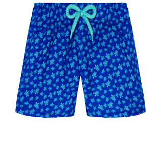 Boys Others Printed - Boys Swim Trunks Micro Ronde Des Tortues, Sea blue front view