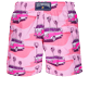 Men Classic Printed - Men Swim Trunks 1992 On The Road, Pink litchi back view