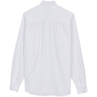 Picture of Men Others Solid - Men Cotton Shirt Solid, White back view Picture of Men Others Solid - Men Cotton Shirt Solid, White back view
