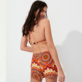 Women Others Printed - Women Swim Short 1975 Rosaces, Apricot back worn view
