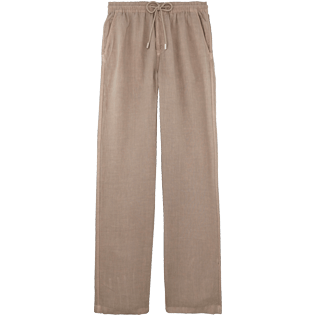 Hombre Autros Liso - Pantalón de lino liso para hombre, Safari front Hombre Autros Liso - Pantalón de lino liso para hombre, Safari front