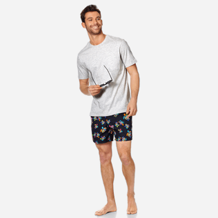 Hombre Autros Liso - Camiseta de punto de algodón pima en color liso para hombre, Gris jaspeado supp2 Hombre Autros Liso - Camiseta de punto de algodón pima en color liso para hombre, Gris jaspeado supp2
