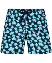 Boys Others Printed - Boys Swim Trunks Blurred Turtles, Navy front view