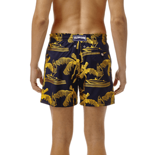 Men Classic / Moorea Embroidered - All Over Palm Trees Embroidery Swimwear, Navy supp3 Men Classic / Moorea Embroidered - All Over Palm Trees Embroidery Swimwear, Navy supp3