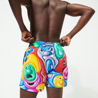 Men Classic Printed - Men Swimwear Faces In Places - Vilebrequin x Kenny Scharf, Multicolor details view 2