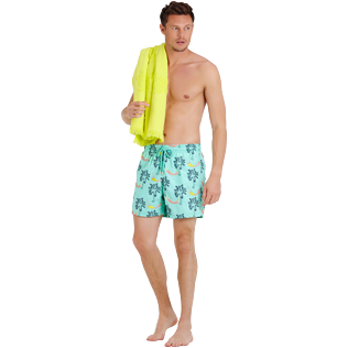 Hombre 017 Bordado - Bañador bordado con estampado Ibiza para hombre - Edición limitada, Menta supp2 Hombre 017 Bordado - Bañador bordado con estampado Ibiza para hombre - Edición limitada, Menta supp2
